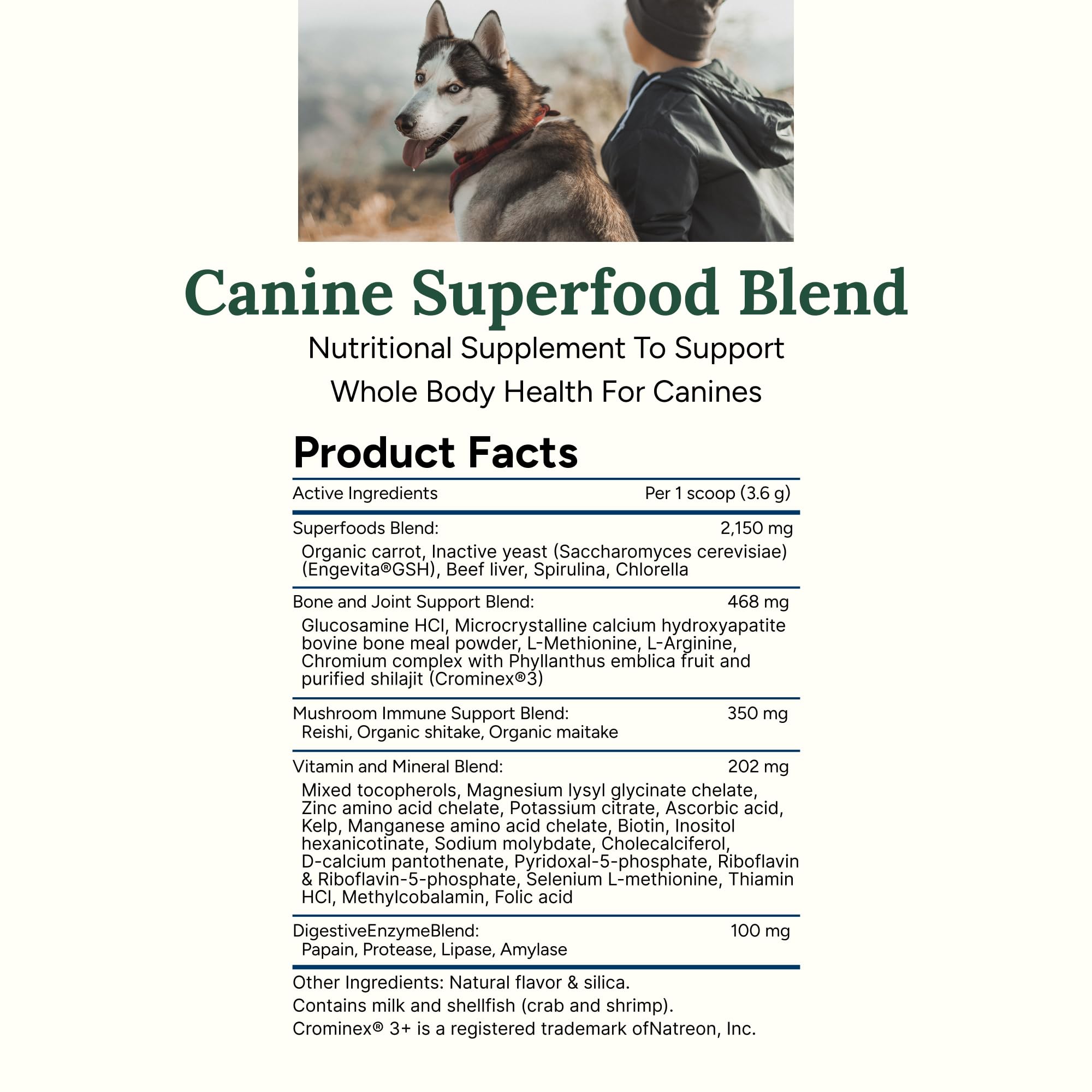360 Pet Nutrition Canine Superfood Boost joint support highlight for mobility