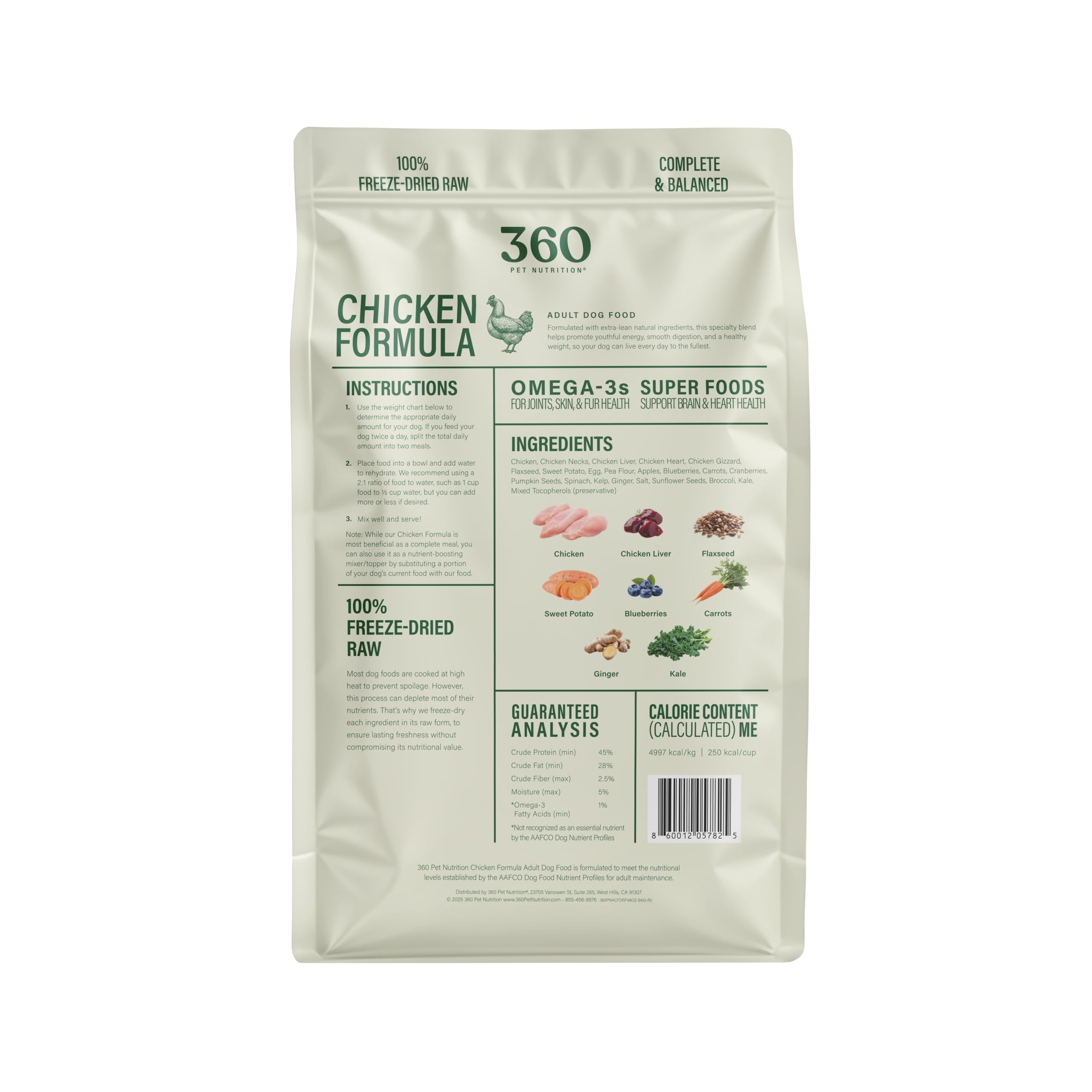 360 Pet Nutrition serving as topper on regular kibble for added variety