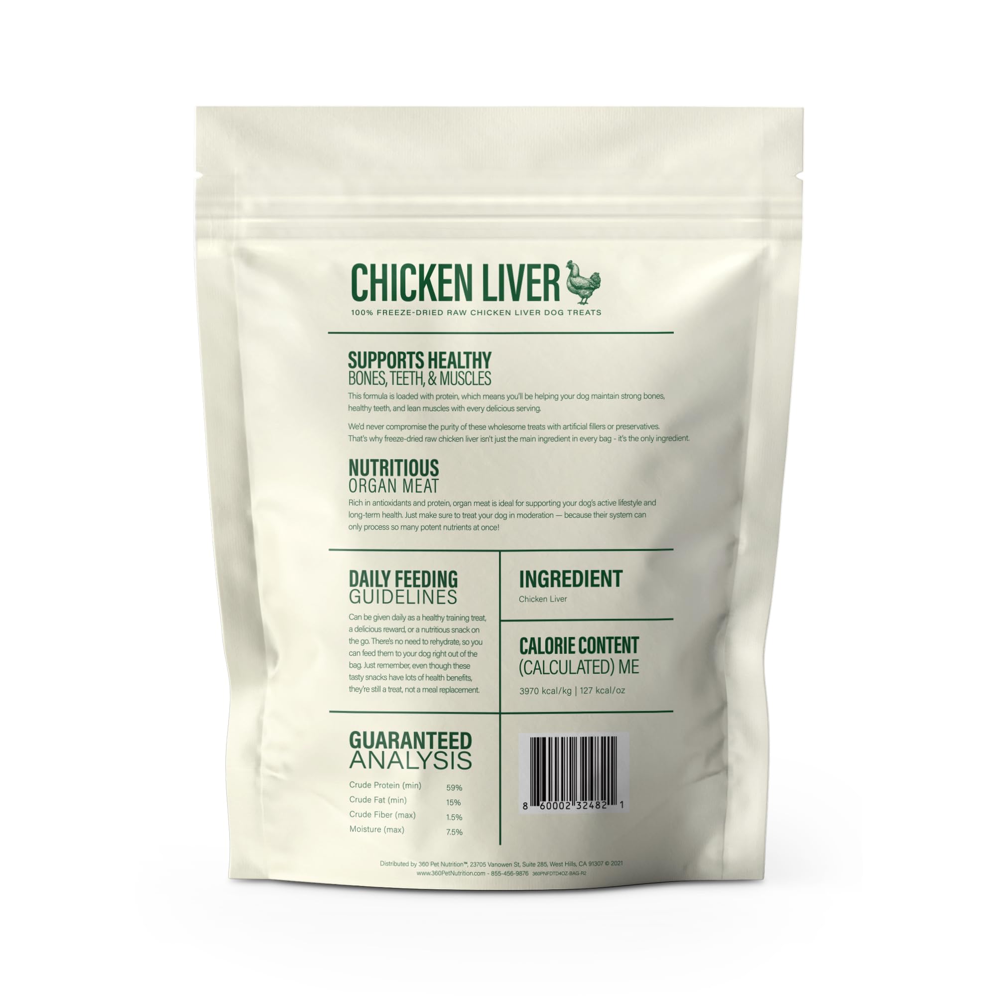 360 Pet Nutrition USA-made badge signaling quality and trusted sourcing.