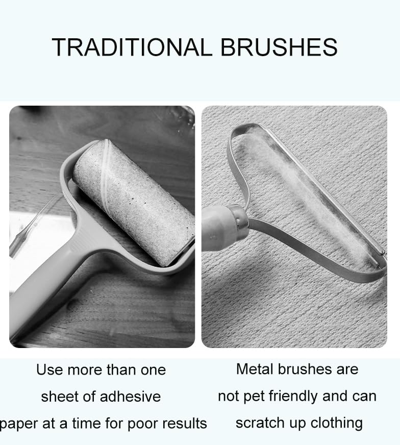 3Pcs Pet Hair Removal Glove left-right brushing action removes fur from gaps