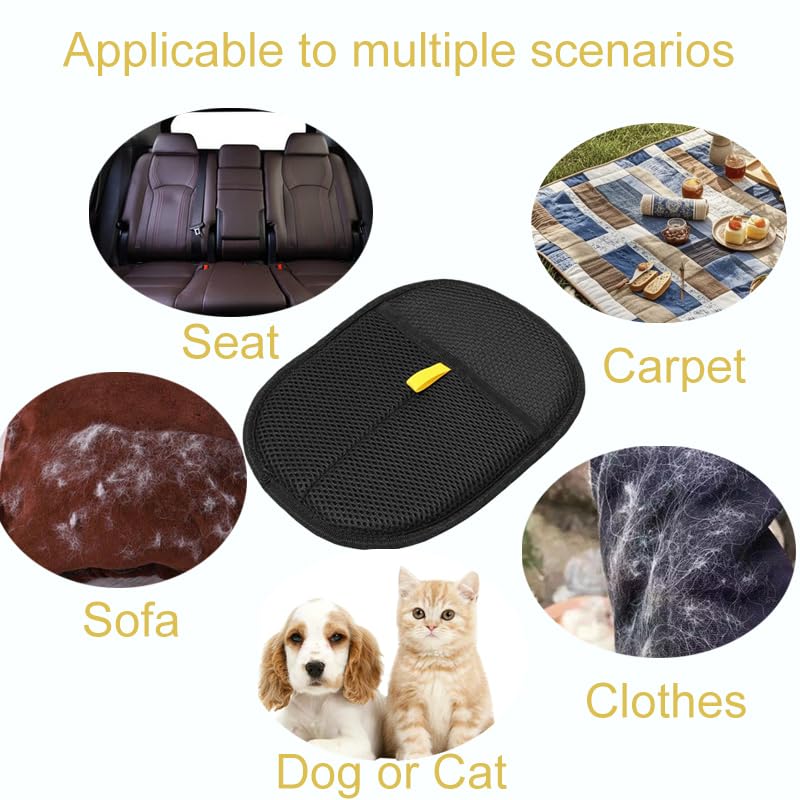 3Pcs Pet Hair Removal Glove ergonomic grip supports daily grooming routines