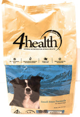 4Health Small Bites formula dog food bag highlighting wholesome grains for lean body conditioning