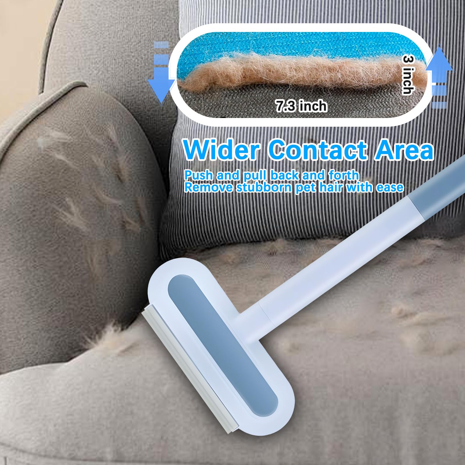 4in1 Pet Hair Remover silicone squeegee cleans window water stains with ease