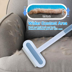 4in1 Pet Hair Remover silicone squeegee cleans window water stains with ease