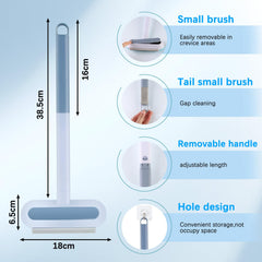 4in1 Pet Hair Remover tail brush reaches crevices for deep upholstery cleaning