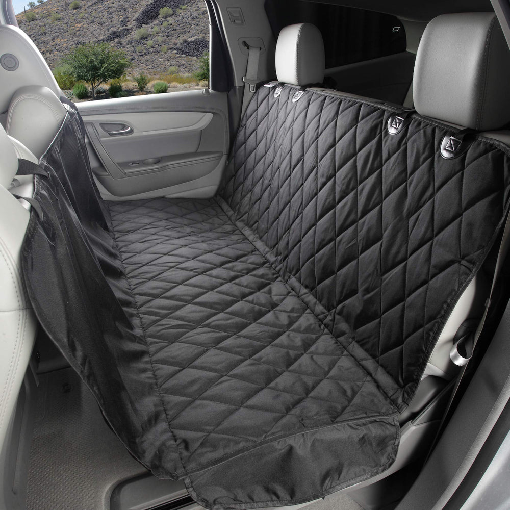 4Knines dog backseat cover hammock setup protects seats and keeps pets secure on trips