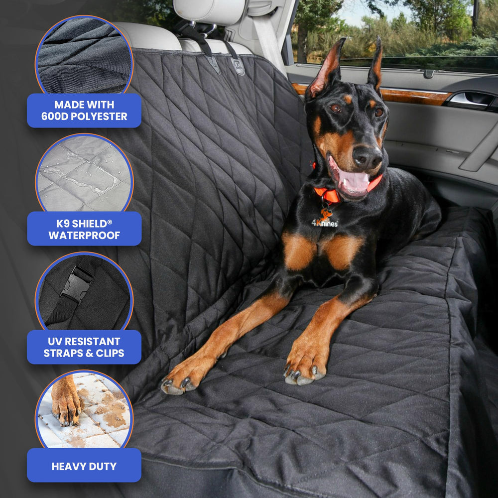 4Knines 600D quilted fabric emphasizes durability for daily car rides