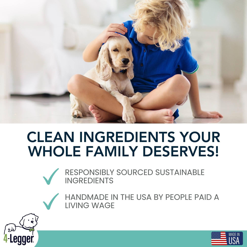 4Legger biodegradable ingredients emphasize planet-friendly, cruelty-free pet care.