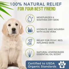 4Legger foam lather image suggests mild cleansing for pets
