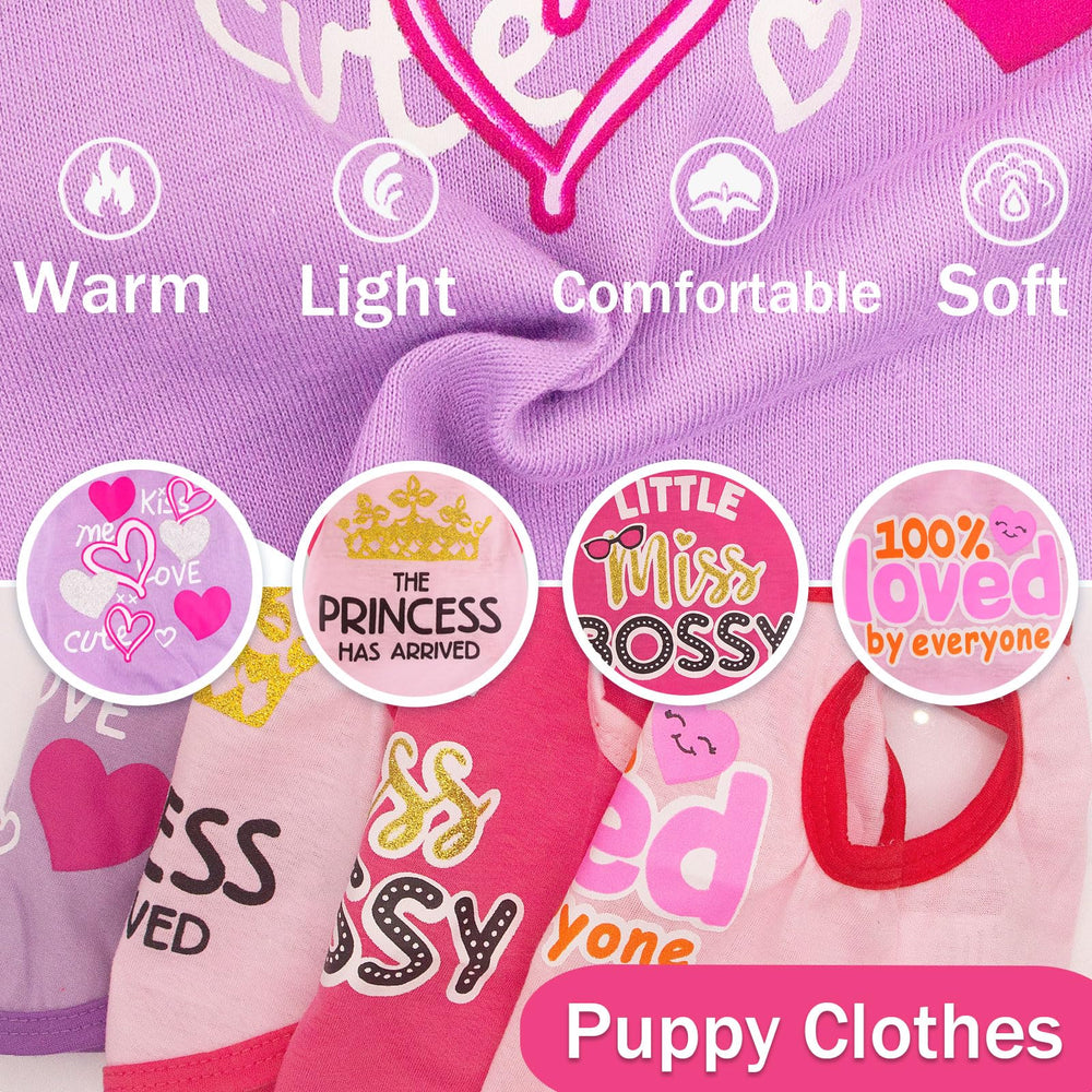 4Pieces Chihuahua Clothes suitable for beach and summer adventures with lightweight fabric.