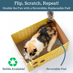 5609PETS honeycomb yellow design close-up—adds stylish home decor