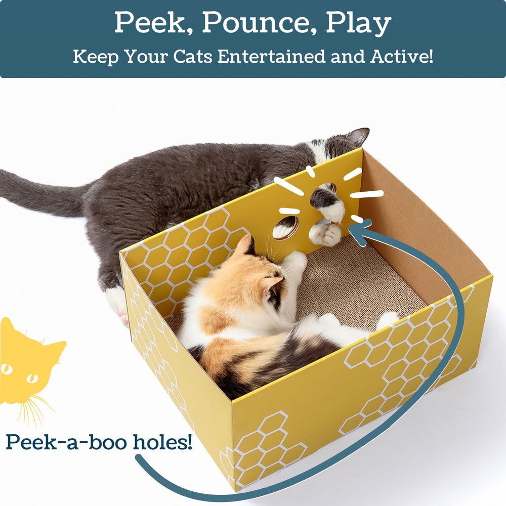 5609PETS refillable double-sided scratching board close-up—extended surface life