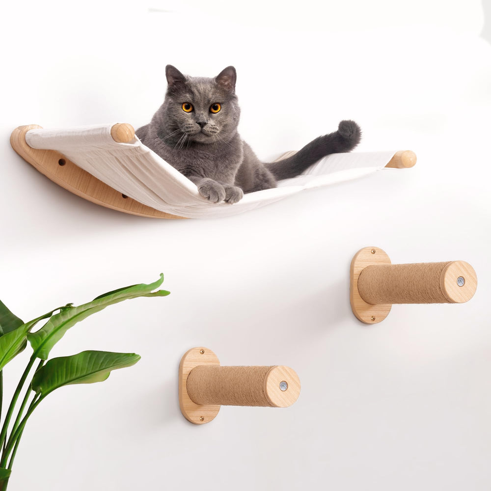7 Ruby Road cat hammock wall-mounted for cozy lounging and vertical space.