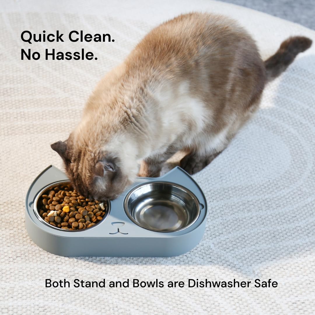 7 Ruby Road kitten portion-control bowls support small-meal feeding.