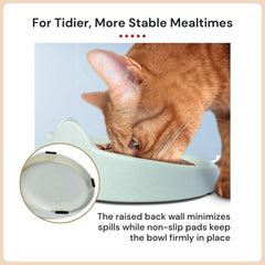 7 Ruby Road non-slip pads cat bowl maintains steady feeding on surfaces.