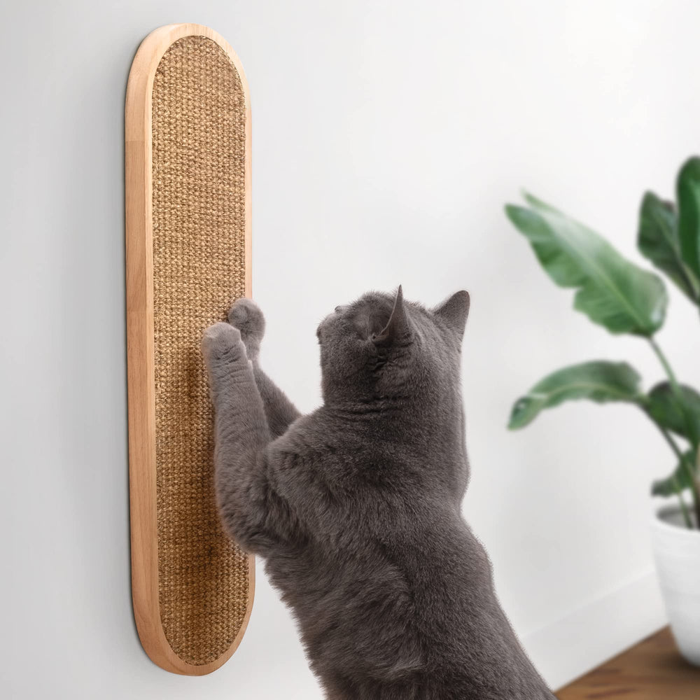 7 Ruby Road wall-mounted scratcher with natural sisal for satisfying scratching
