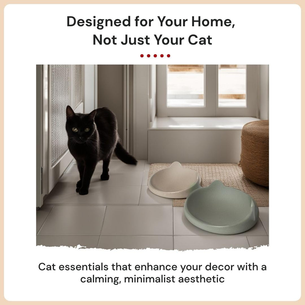 7 Ruby Road whisker-friendly shallow dish ideal for kitten meals.