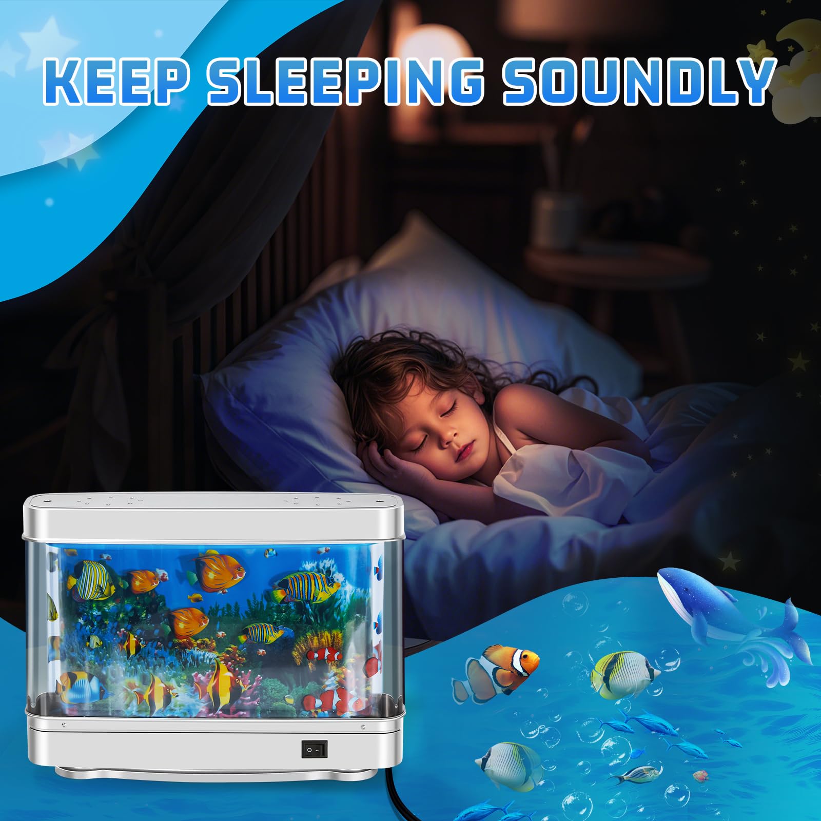 7CDXD Fake Fish Tank close-up coral detail highlights lifelike reef textures for visual interest.