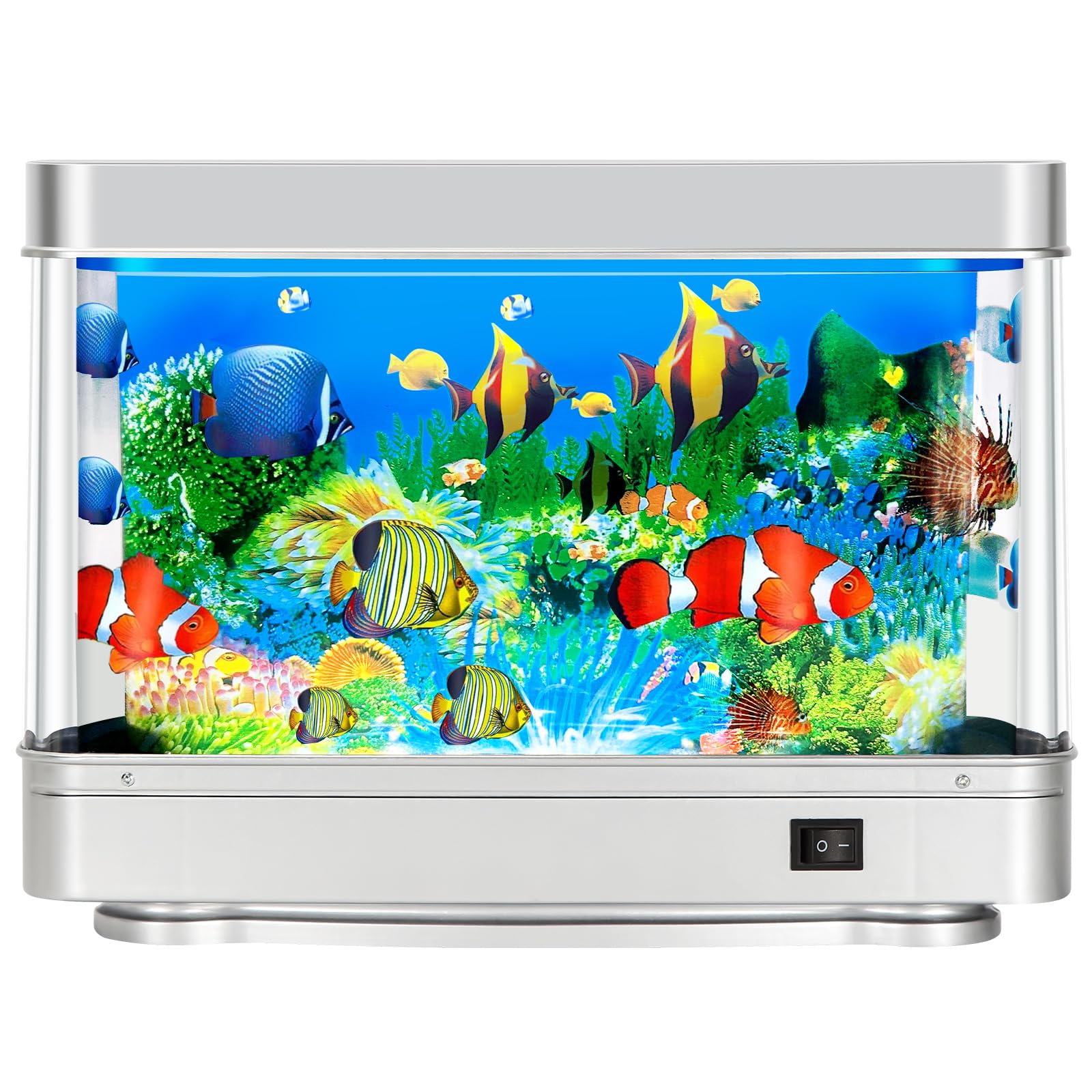 7CDXD Fake Fish Tank safe materials and rounded corners support kid-friendly play.