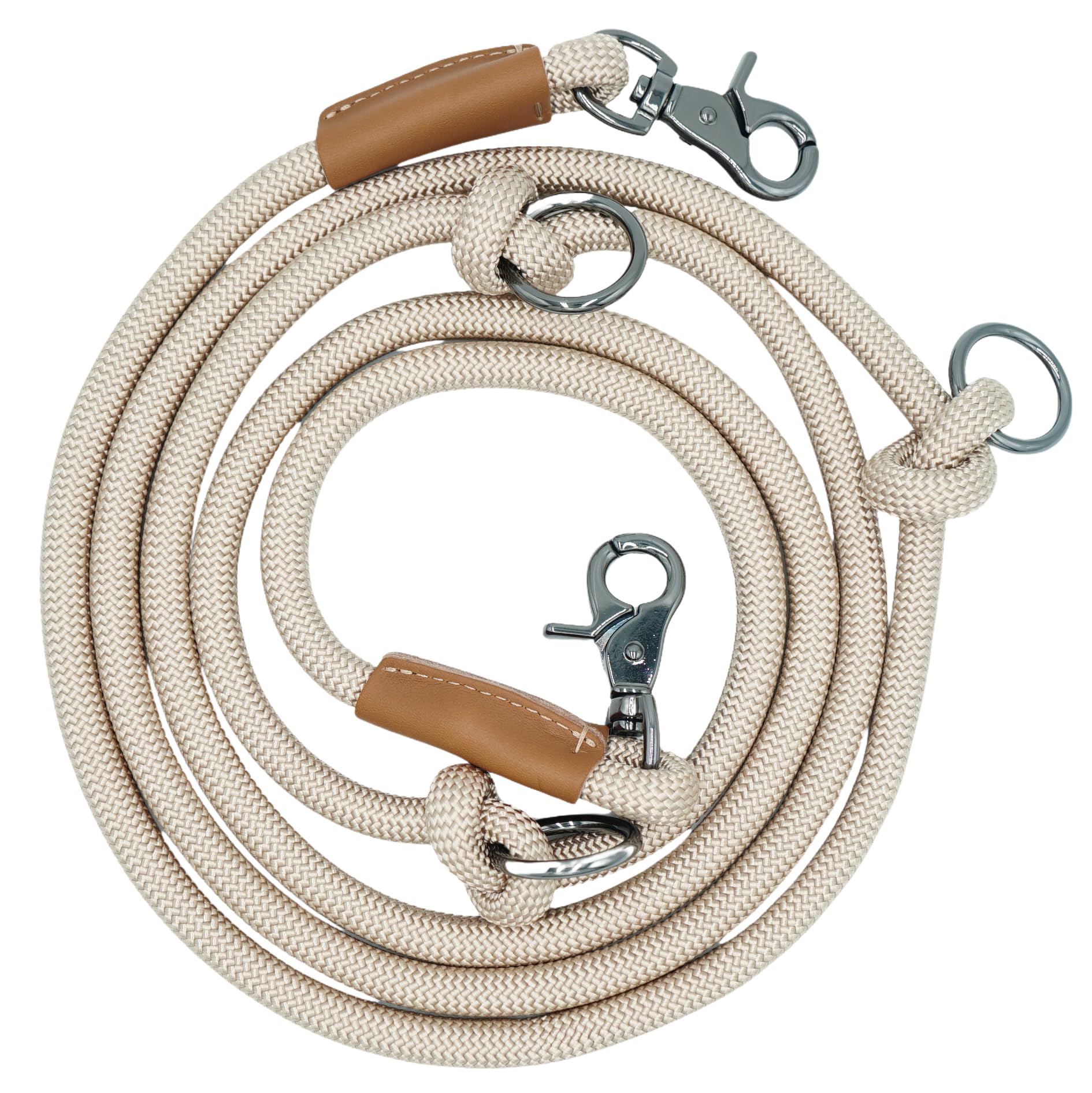 8FT hands-free dog rope leash waist-attachment style demonstrates hands-free running option for active dogs