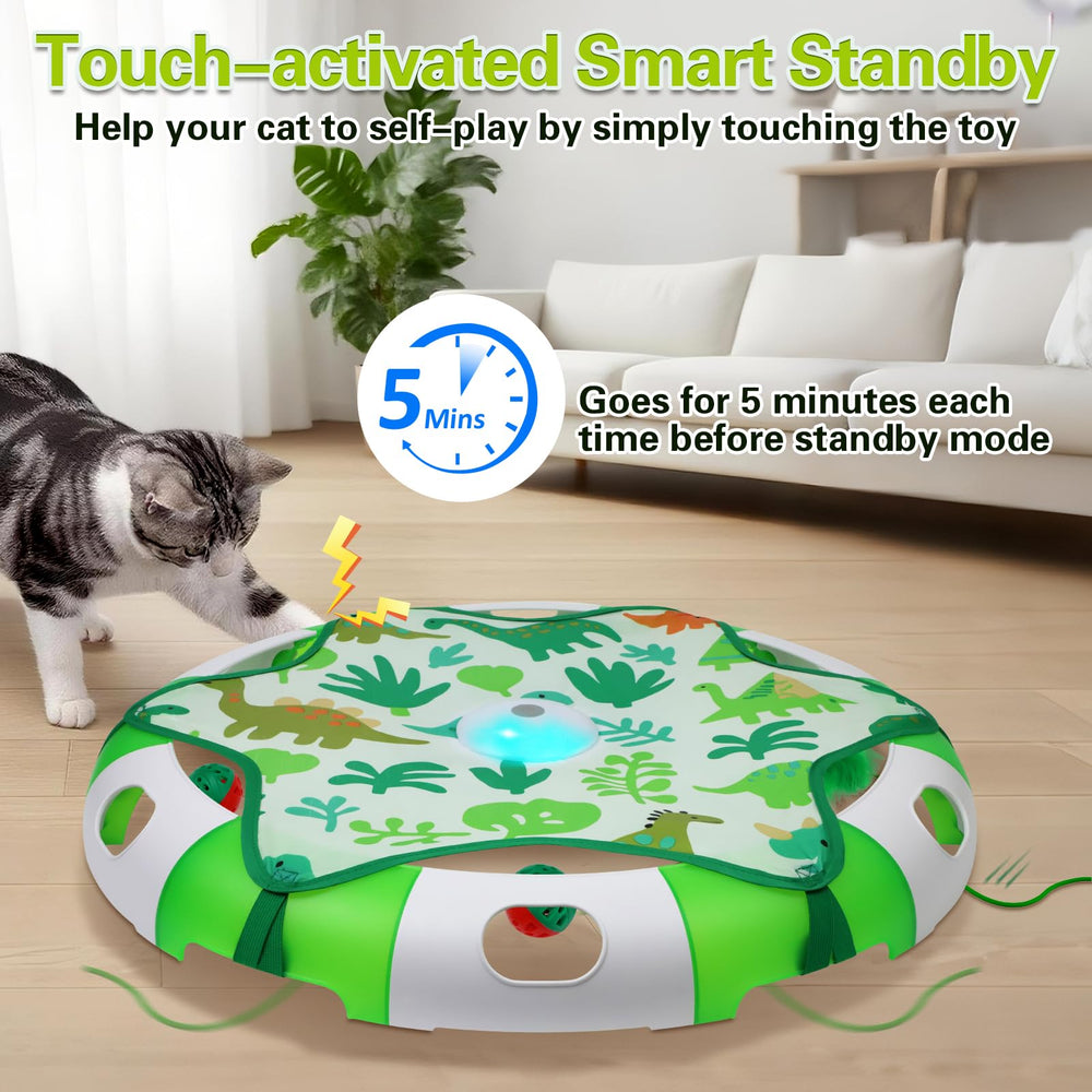 BENTOPAL cat toy chirping sounds entice curious cats during solo play