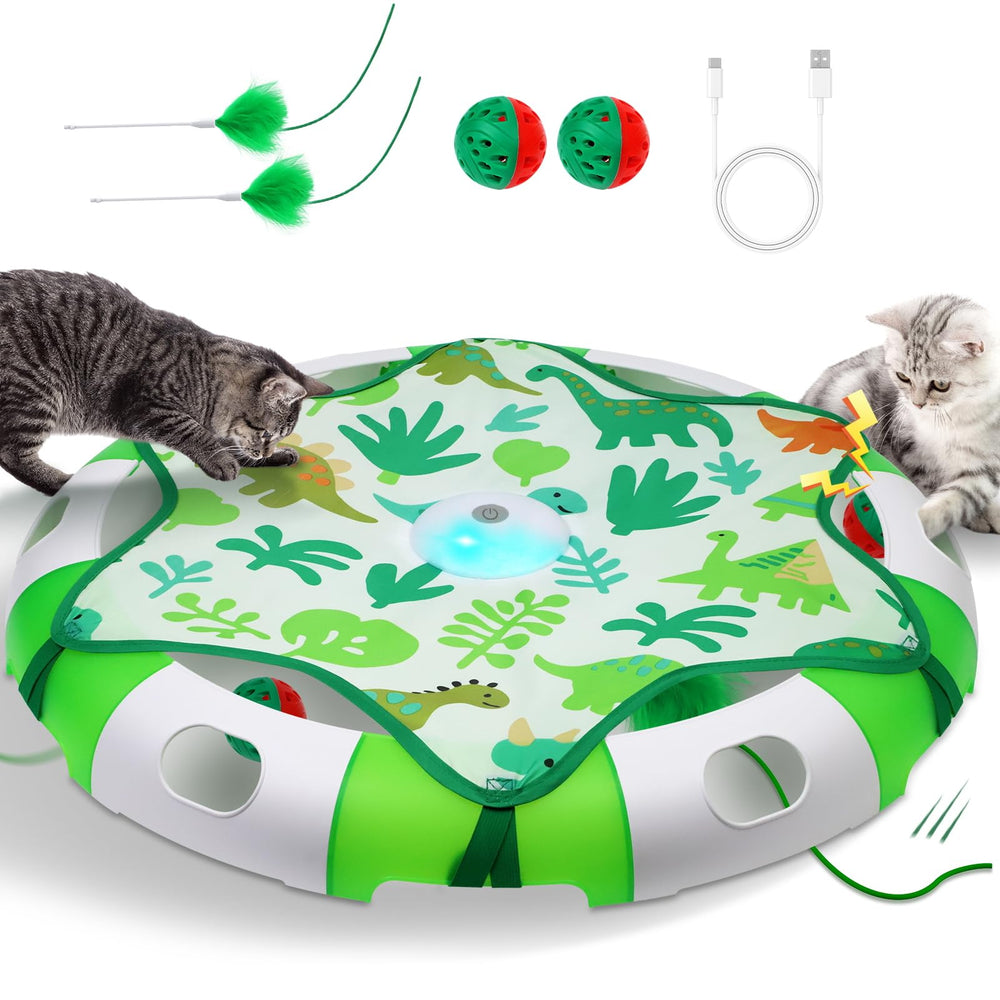BENTOPAL automatic cat toy with moving feather for interactive play indoors
