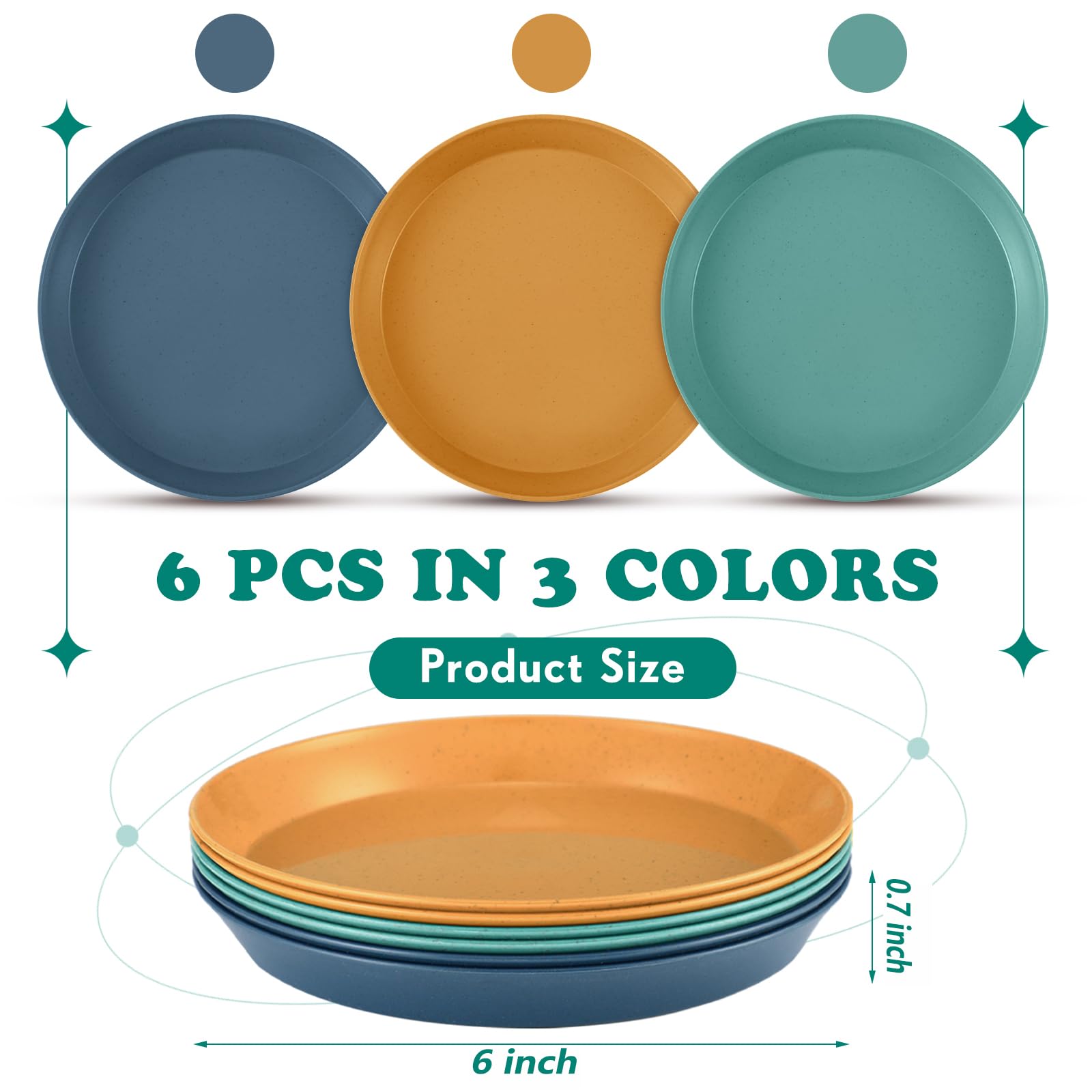 Gerrii green 6-inch shallow cat bowls paired for daily use and rotation