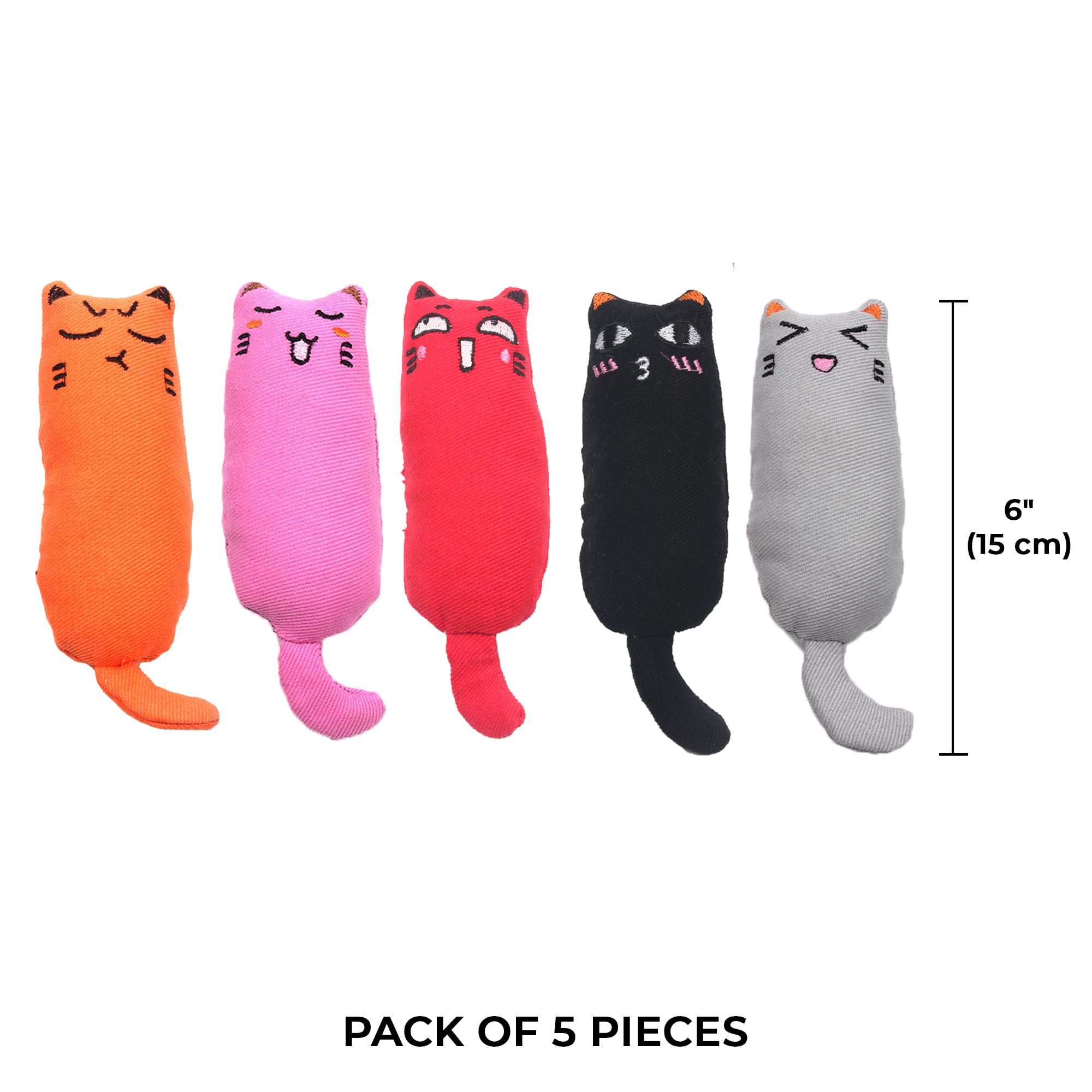 Vila Plush Cat Chews durable design resists vigorous chewing.
