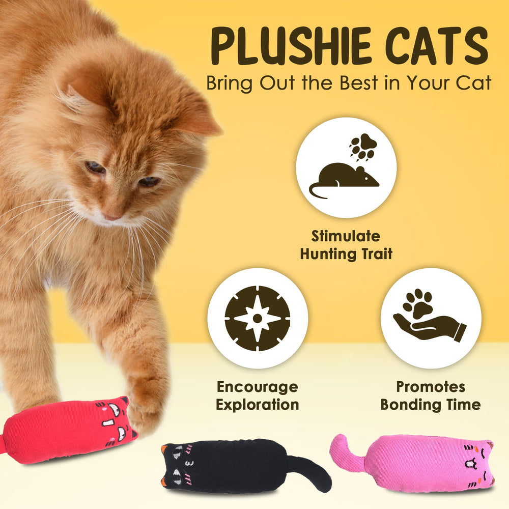 Vila Plush Cat Chews mood-enhancement catnip supports calm, focused play.