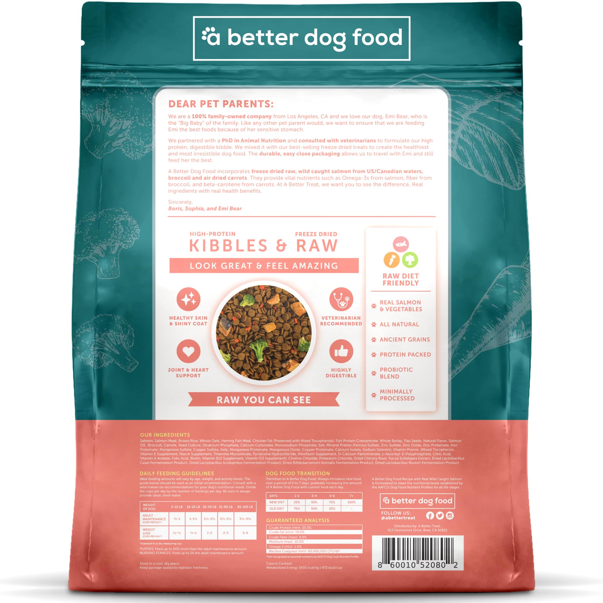 A Better Dog Food freeze-dried raw pieces boost nutrient density