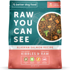 A Better Dog Food salmon kibble in a bowl for a protein-rich meal