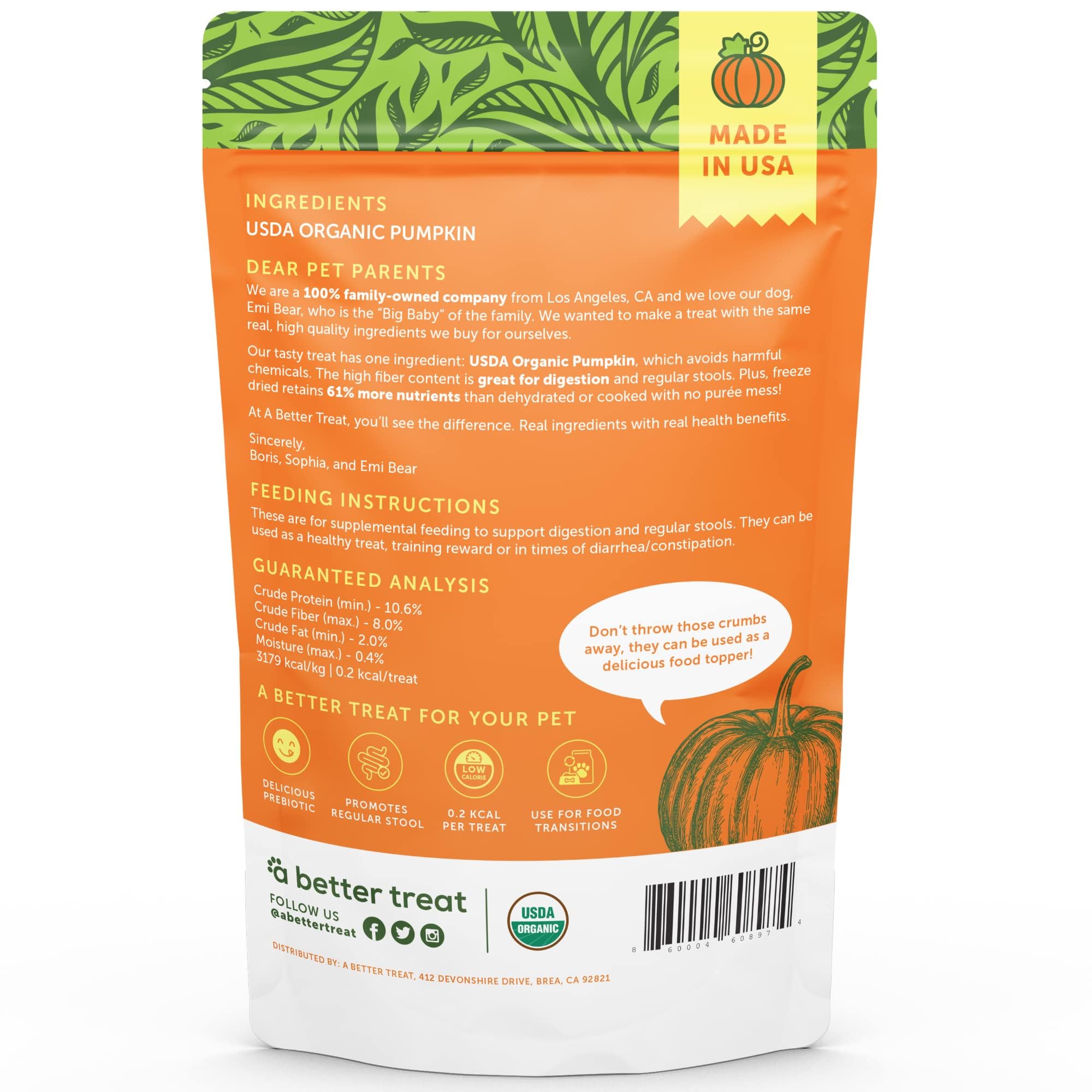 A Better Treat made in USA FDA facility — trusted production standards.