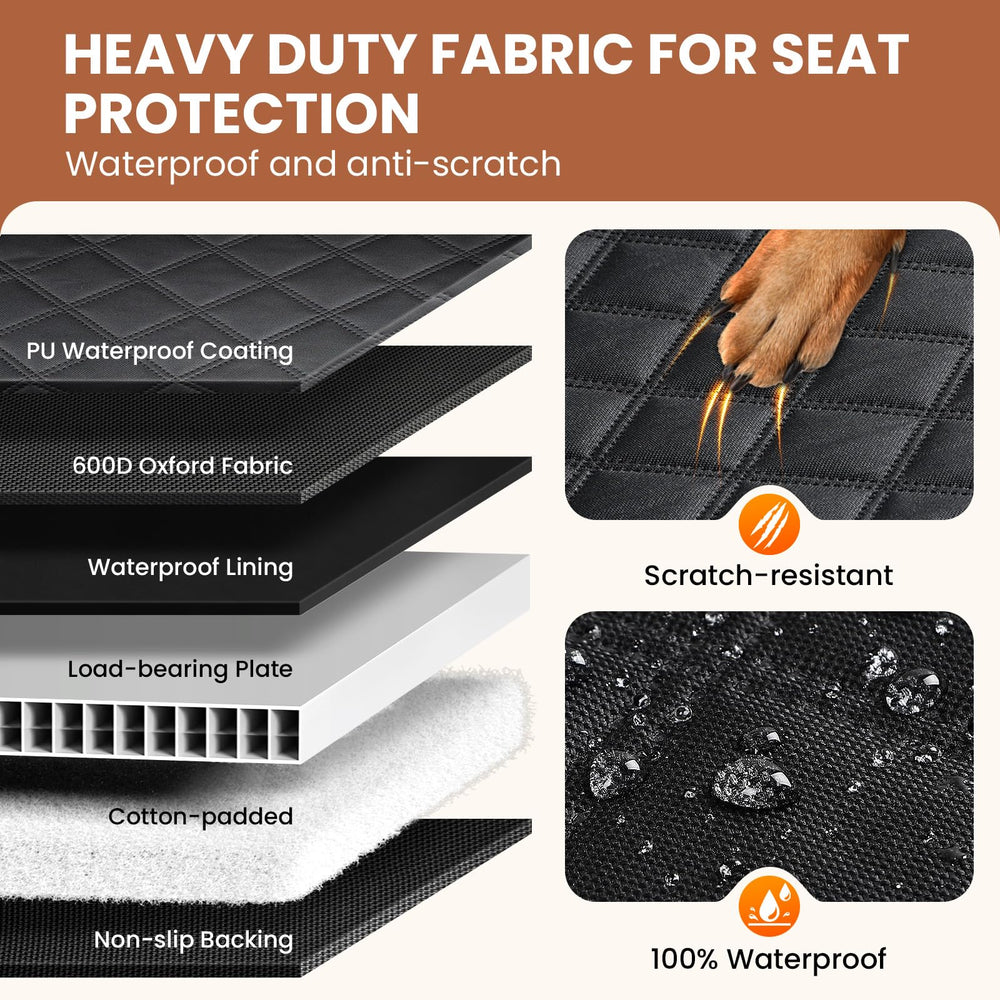A-Pce breathable mesh window improves visibility and comfort for dogs during drives