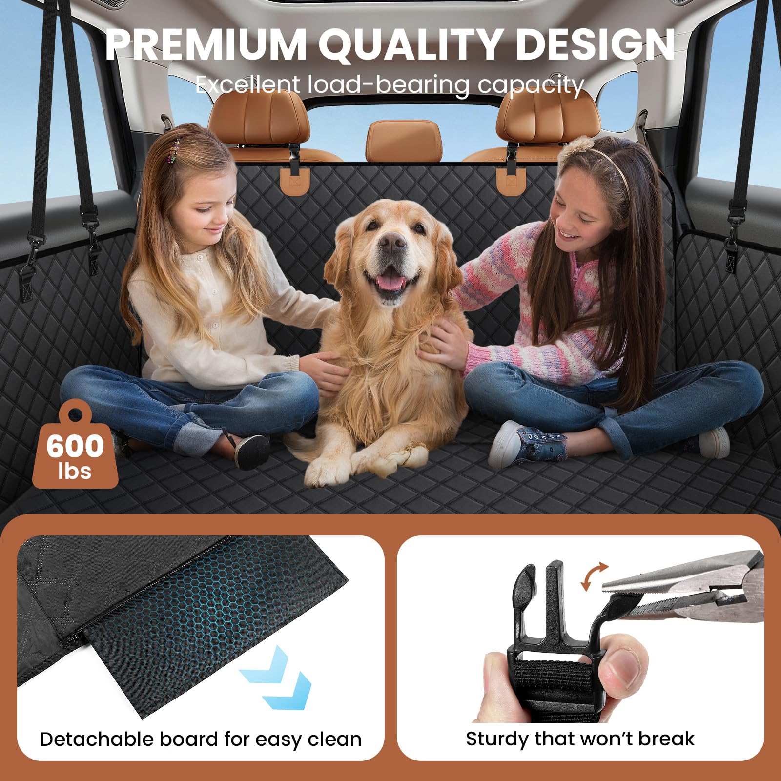 A-Pce nonslip underside keeps the cover in place for safer, steadier rides