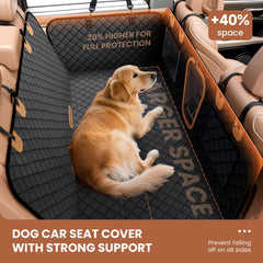 A-Pce waterproof TPU seat cover over Oxford fabric shields seats from spills and mud