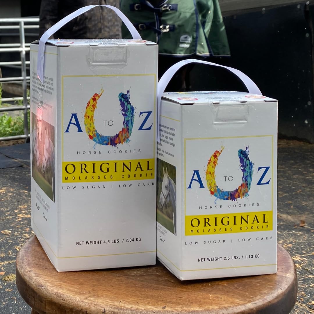 A To Z Horse Cookies USA made packaging closeup emphasizes domestic production