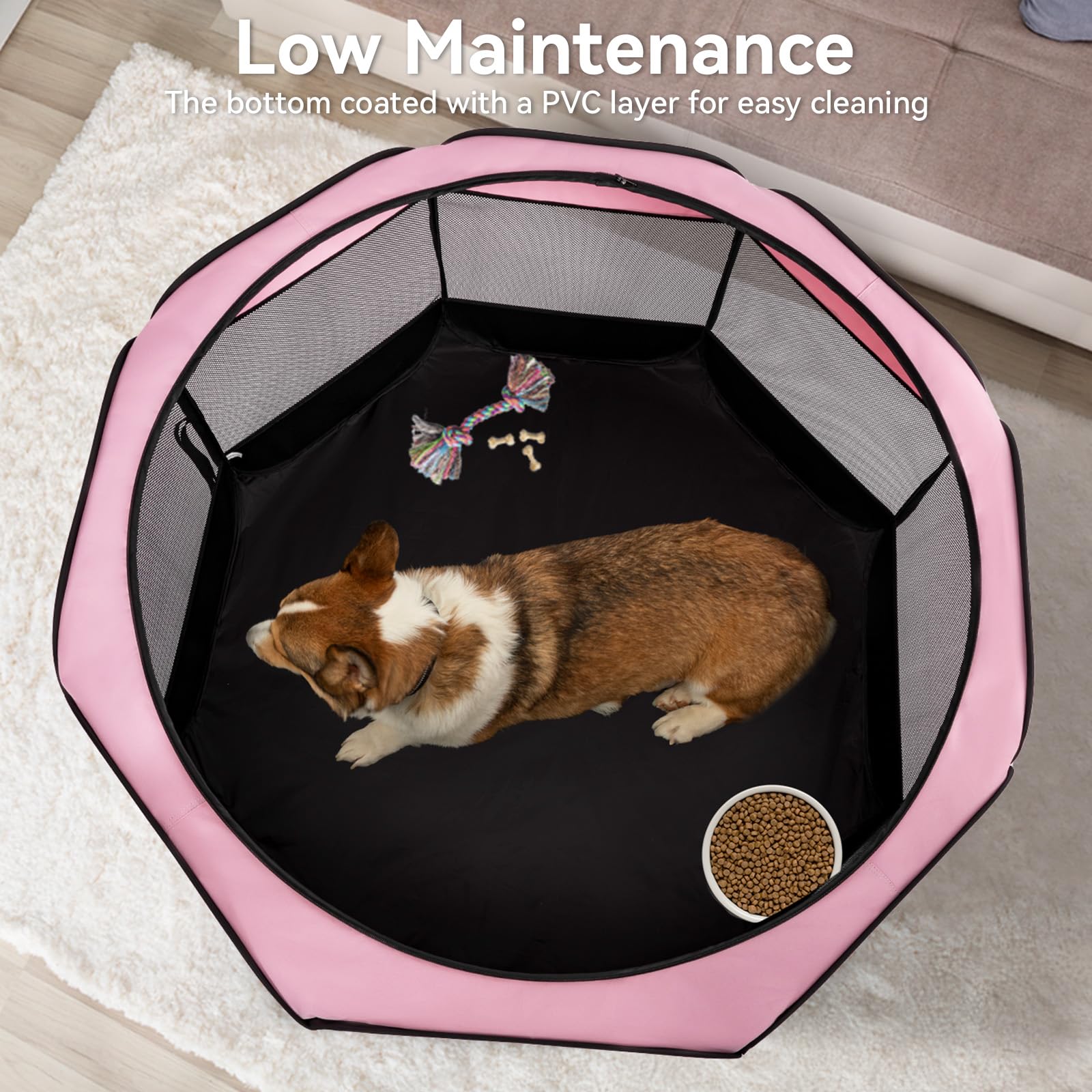 A4 Pet 360-degree mesh ventilation keeps pets cool and visible.