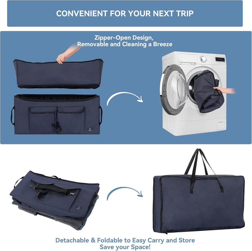 A 4 Pet backseat fit demonstrates secure compatibility across vehicles.