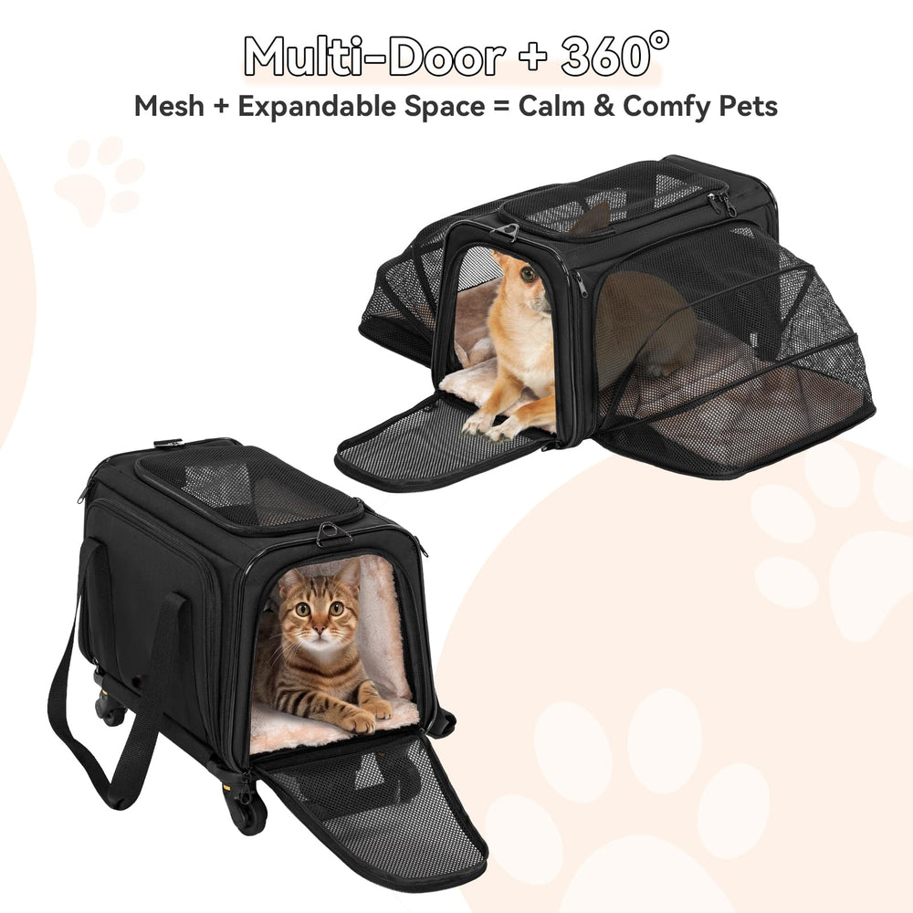 A4Pet shoulder-strap compatible carrier enables easy, hands-free carrying when needed.