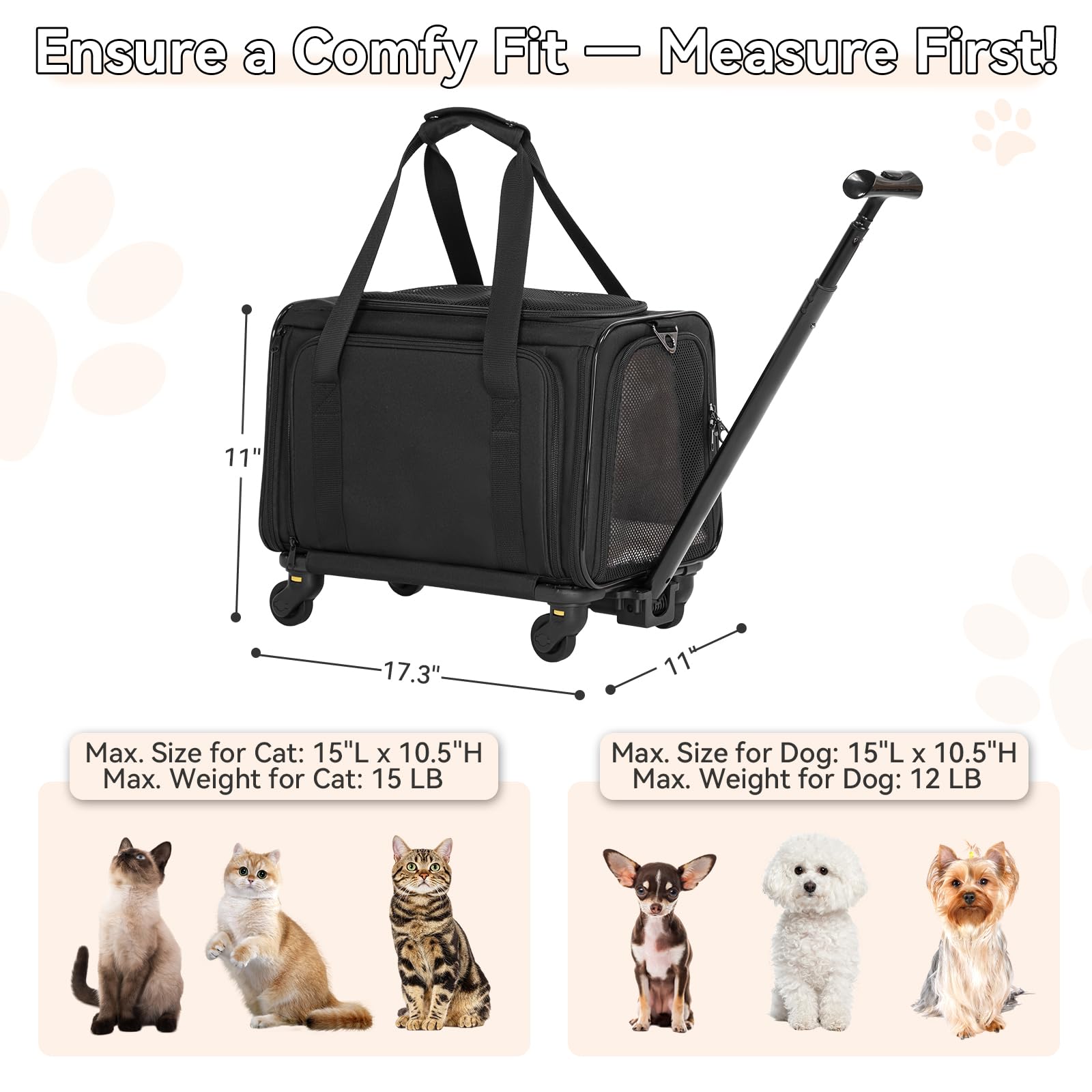A4Pet soft-cat-carrier with reversible cushion shown for temperature-adaptive comfort during travel.