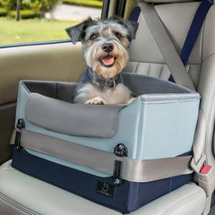 A4Pet upgraded dog car seat front view demonstrates secure booster for small dogs during travel.