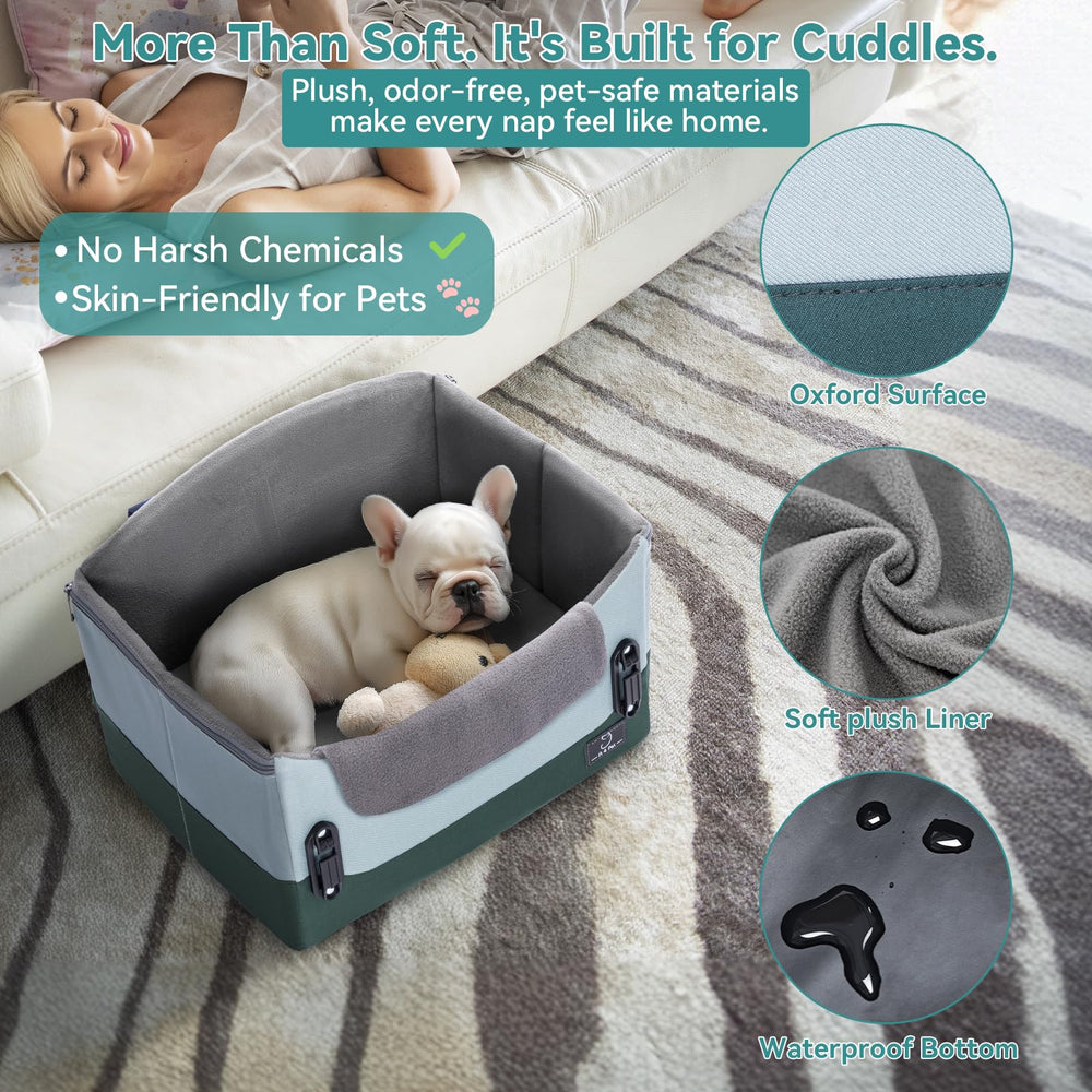 A4Pet upgraded dog car seat universal fit communicates compatibility with sedans, SUVs, trucks.