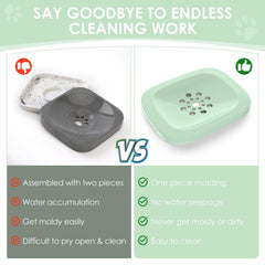 AONKEY floating disk feature prevents water seepage and keeps the bowl clean.