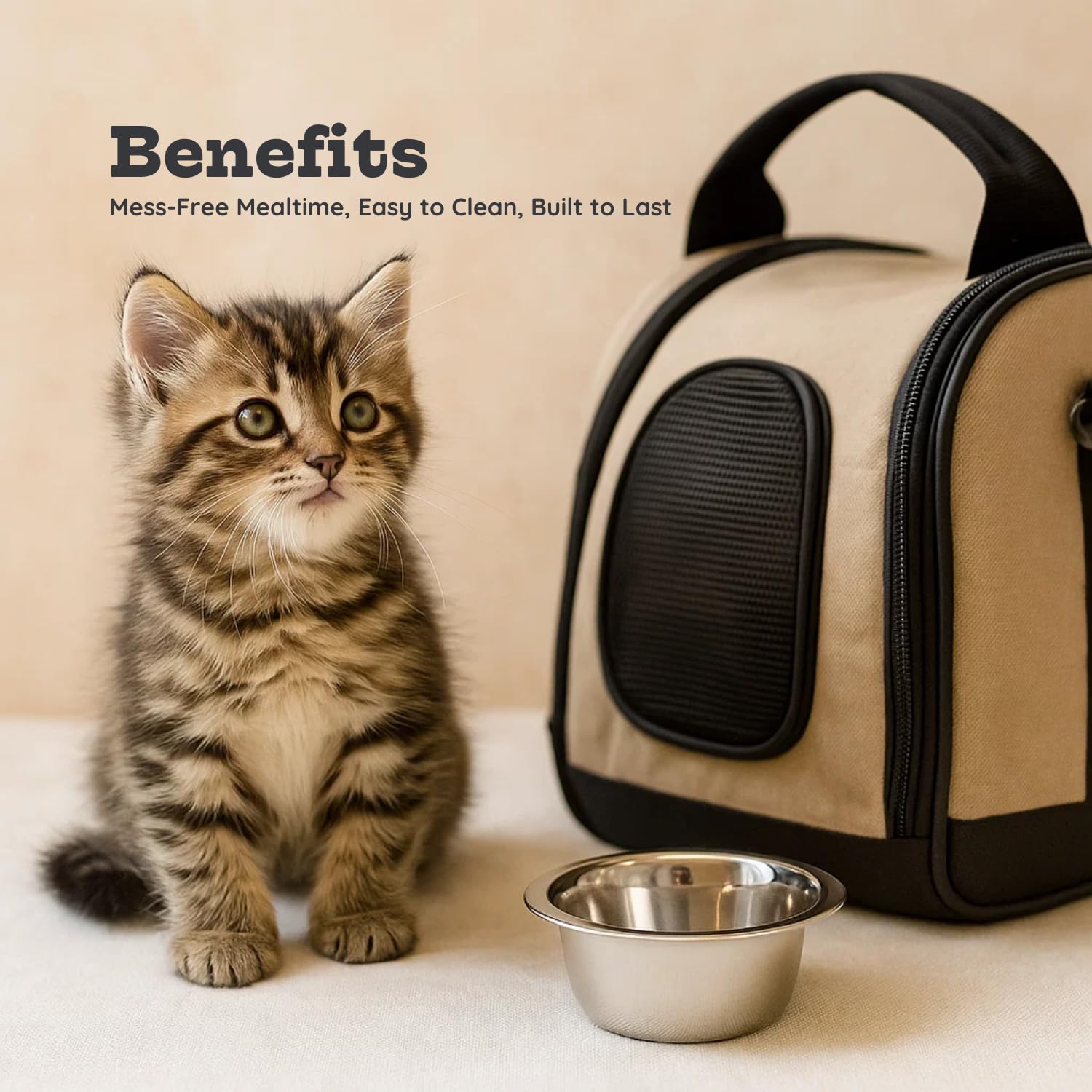 AASPIRE PETS 8oz bowls suitable for small dogs and cats