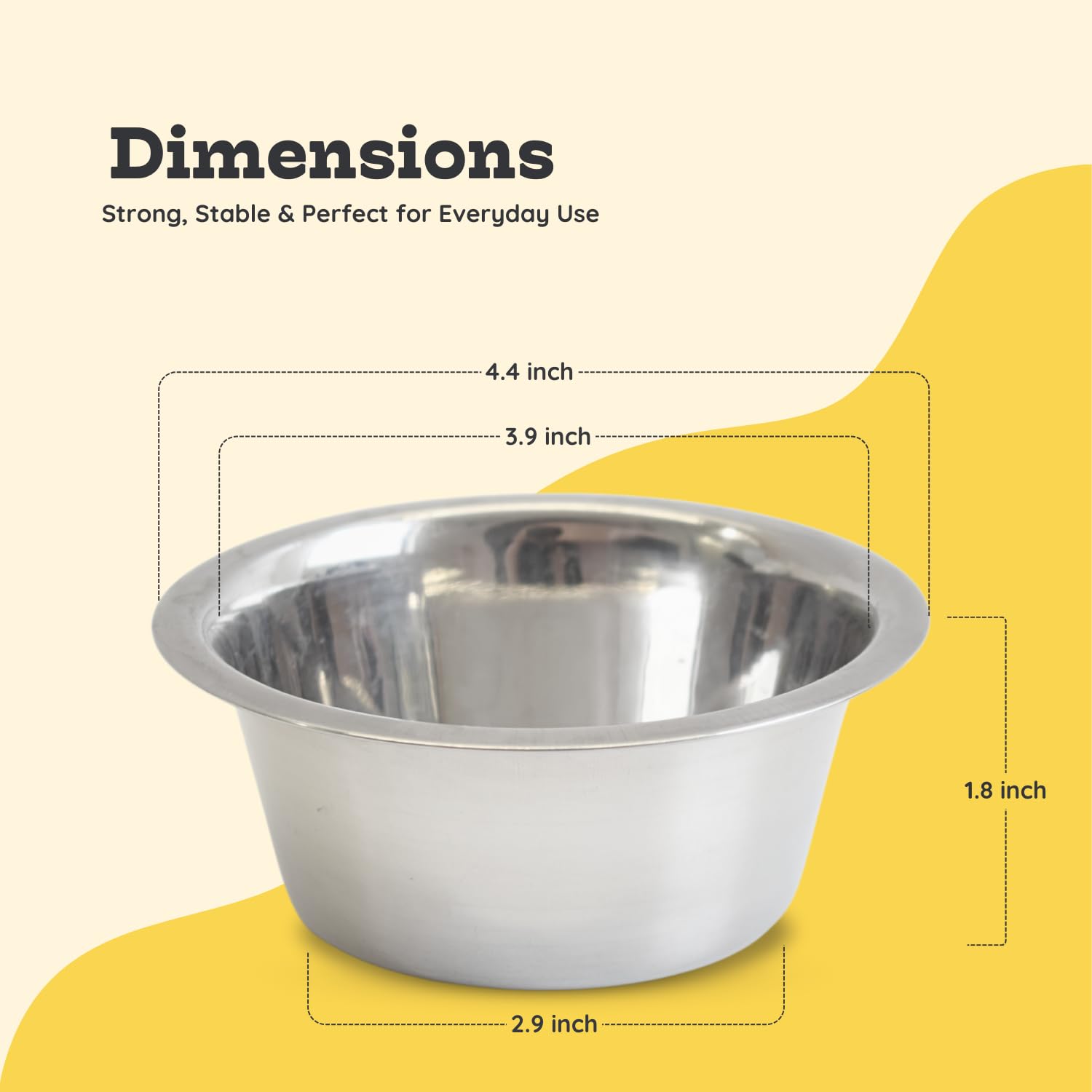 AASPIRE PETS dishwasher-safe stainless steel bowls ready for quick cleaning