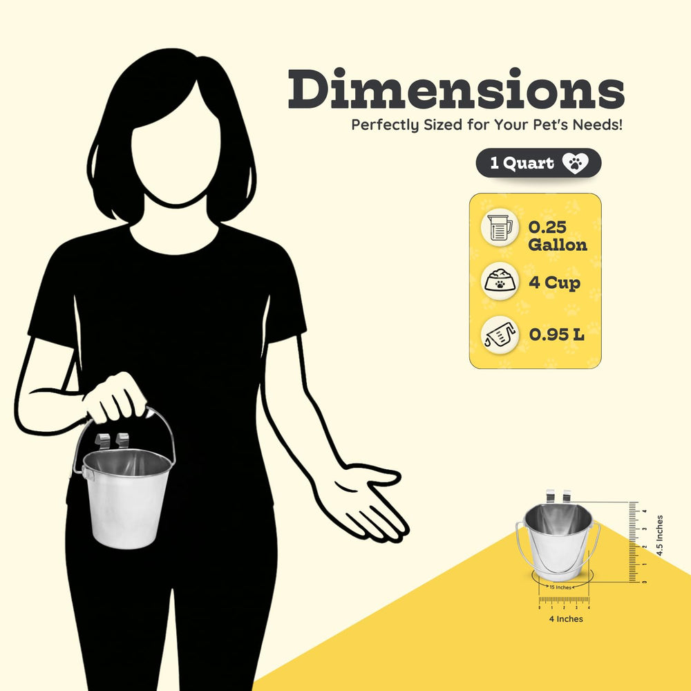 Aaspire Pets small-animal feeding bucket used with birds or rodents.