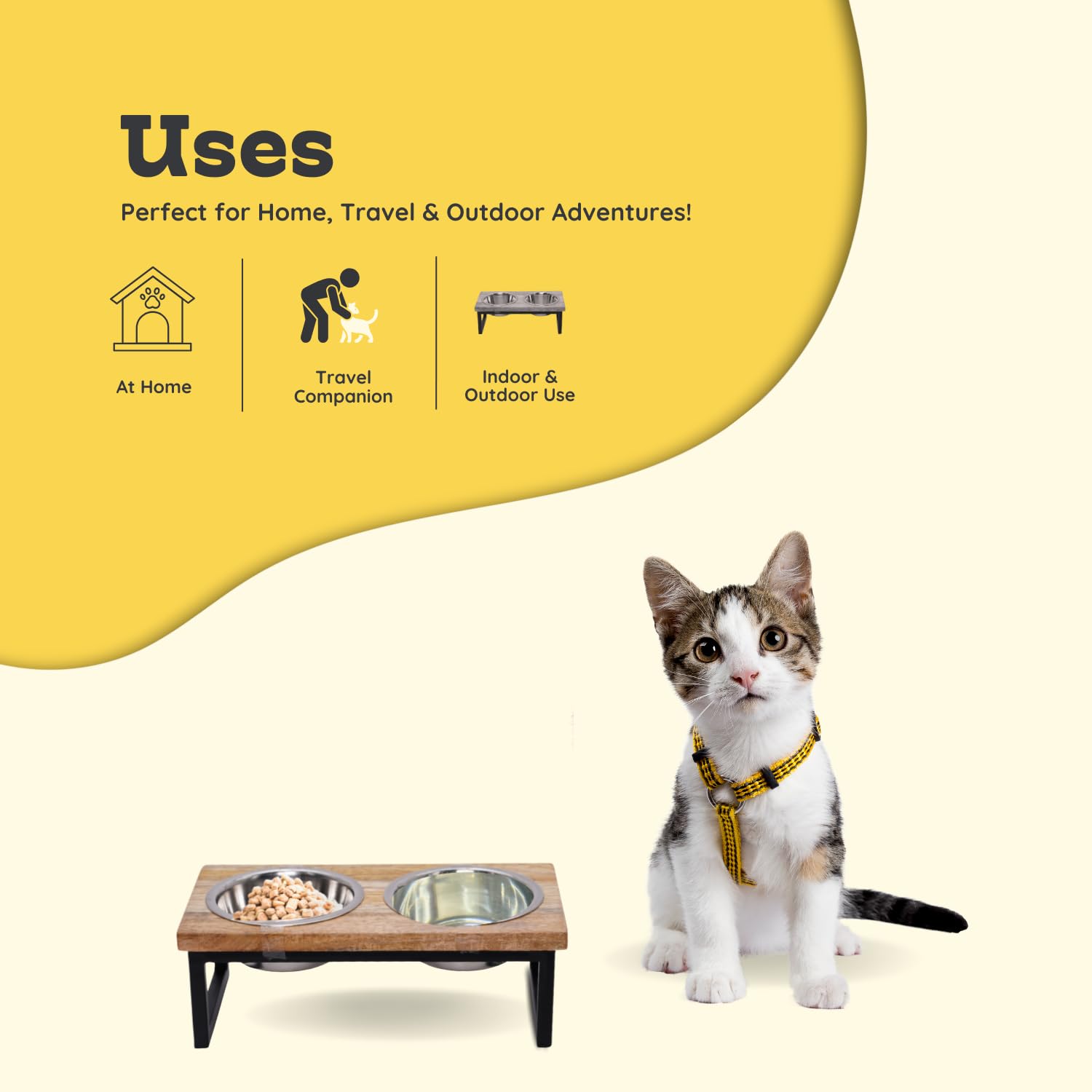 AASPIRE PETS suitable for small pets with 2-cup per dish capacity for portions.
