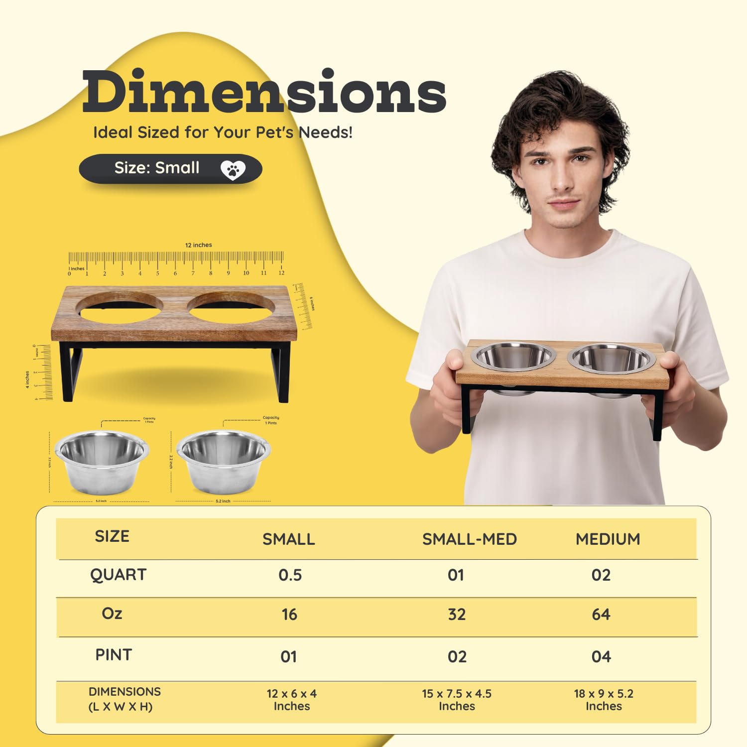 AASPIRE PETS anti-tip design helps keep bowls steady during meals.