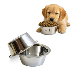 AASPIRE PETS stainless steel bowls 8oz front view for rust-resistant small-pet feeding