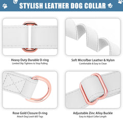 AaufiLux adjustable martingale collar fits growing dogs with secure closure.